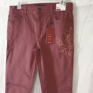Express Ankle Leggings-Jeans, Plum shade, Sz 6, NWT